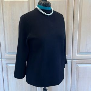 CHICOS ZIPPER BACK SWEATER
